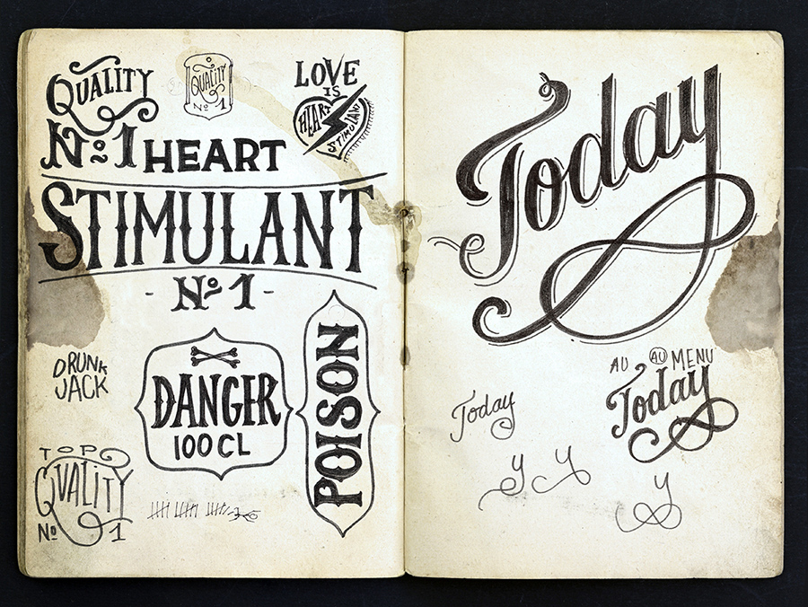 Typographie sketch 2014